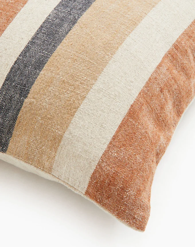 Striped Linen-blend Cushion Cover - Image 3